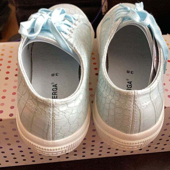 Superga Blue Crocodile Sneakers - Picture 3 of 8
